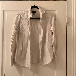 Jcrew, linen blend button down shirt, size 2